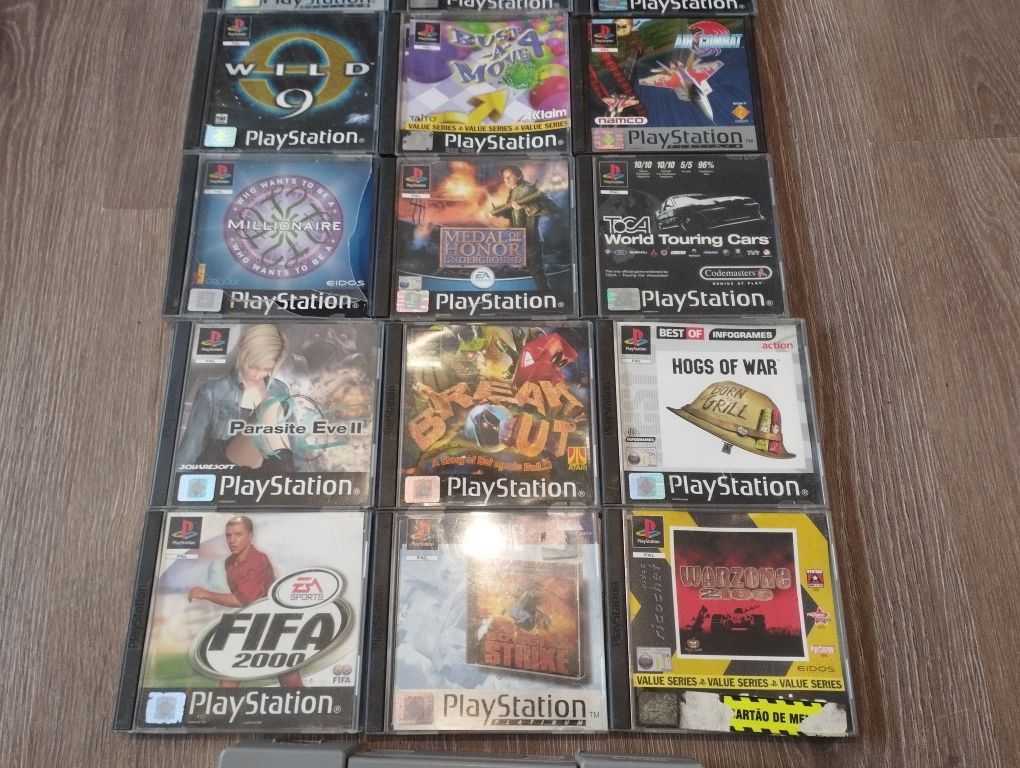 PS1/ 2 comandos/ 12 jogos