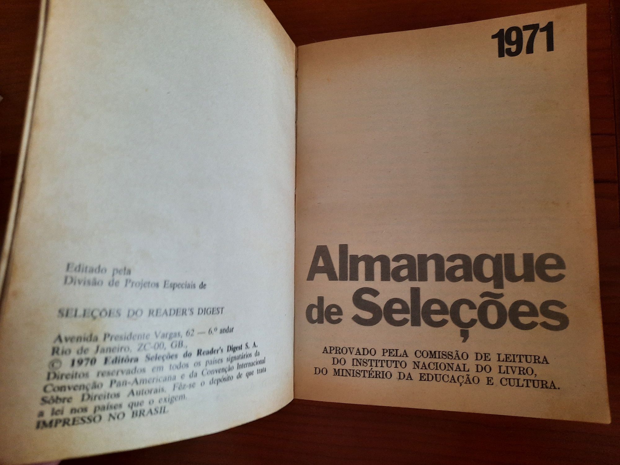 Almanaque de Seleções brasileira- a Enciclopedia Compacta 1971