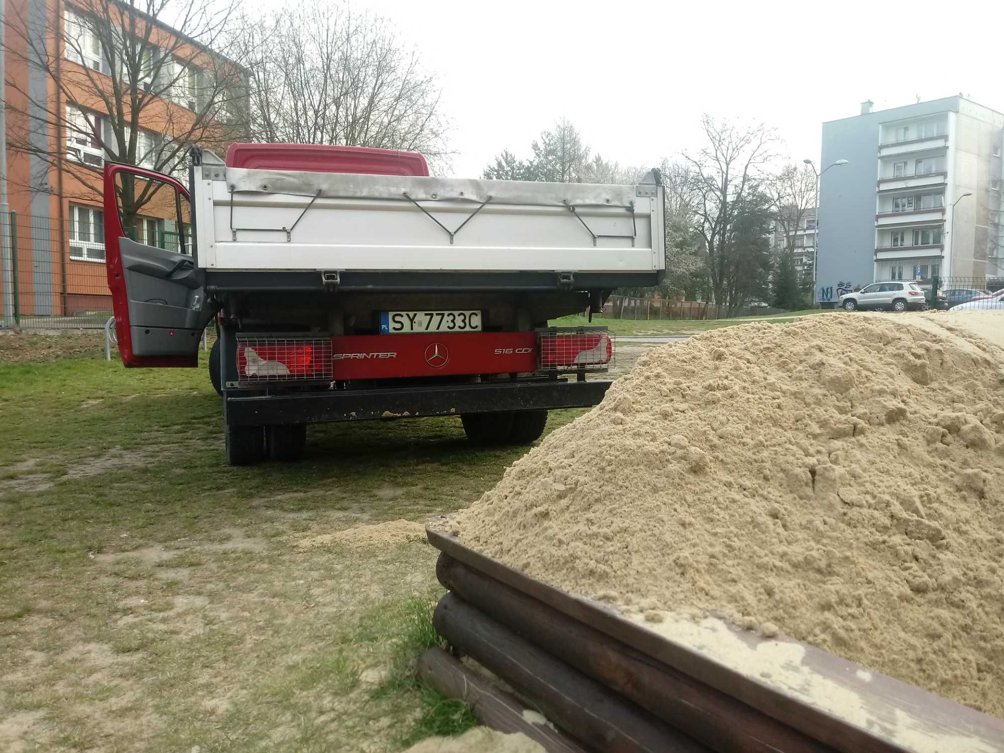 Piasek do piaskownic z atestem i kruszywa z transportem, Bytom