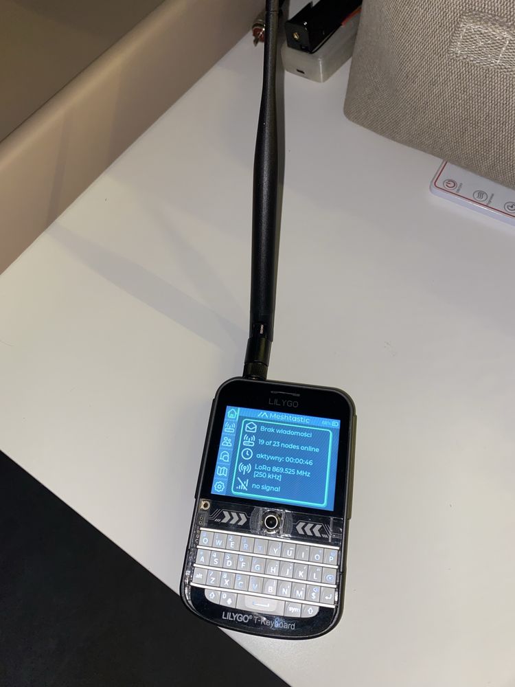 Meshtastic Lilygo Tdeck plus, antena zewnetrzna