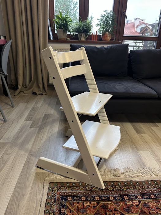 Krzesło Stokke Tripp Trapp – białe, stan używany
