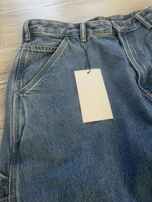 Jeansy ZARA, Carpenter, Roz. 40, Niebieskie//Ciemnoniebieskie