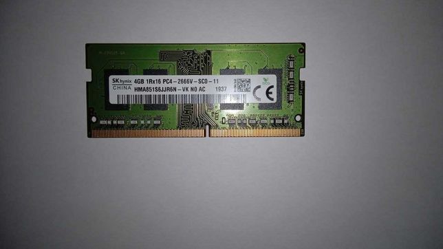 Оперативна пам'ять Hynix SO-DIMM DDR4 4ГБ 2666 МГц для ноутбука