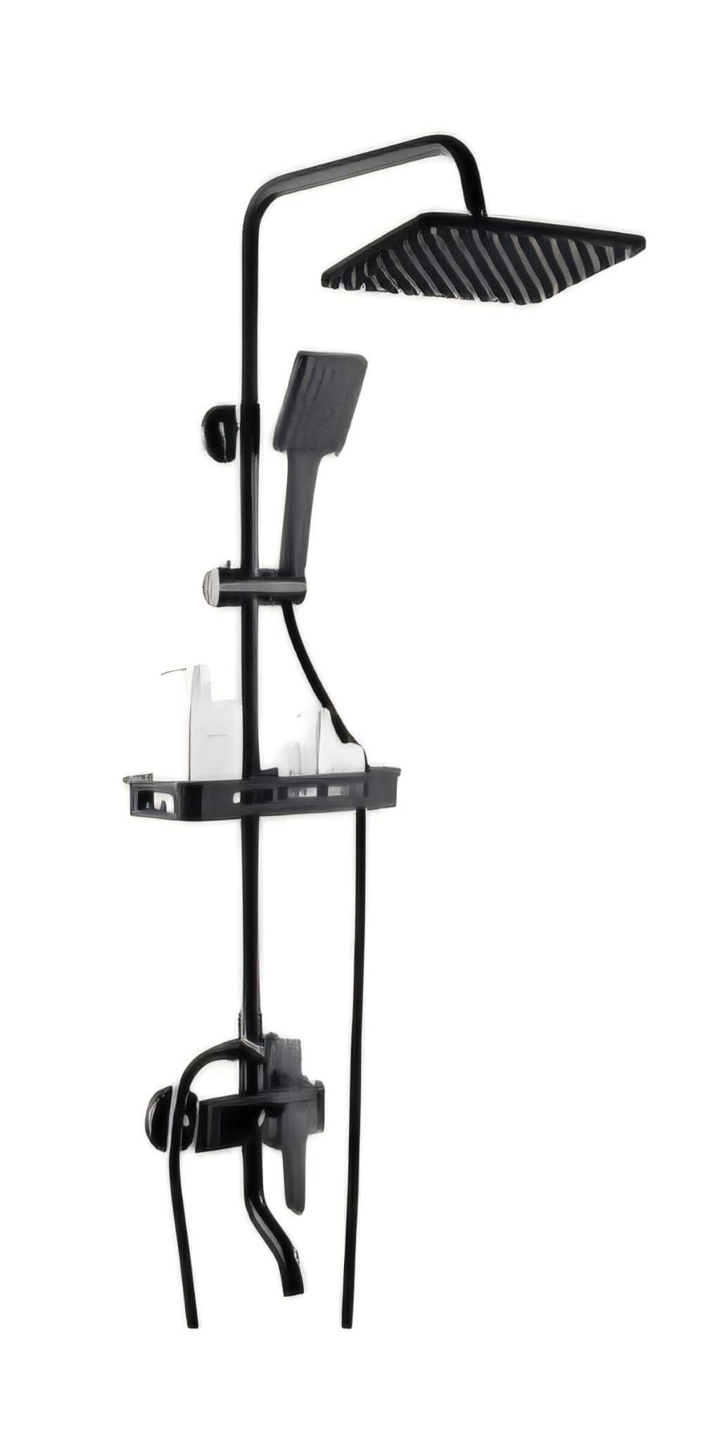Coluna de duche nova com torneira Duche, Altura regulável A. 81-119 cm