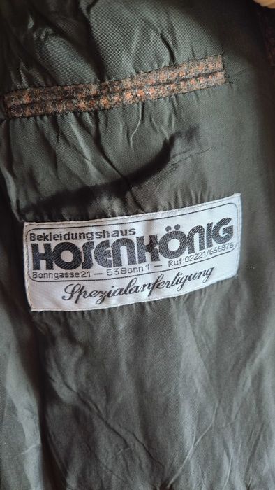 Marynarka wełniana 100% vintage Hosenkönig