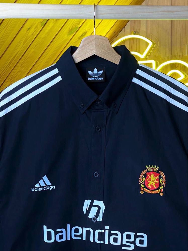 Сорочка / лонгслів Balenciaga & Adidas Soccer Long-Sleeve Button-Up.