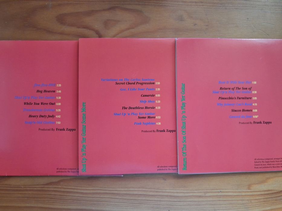 Frank Zappa - Shut Up N'Play Yer Guitar 3CD Box