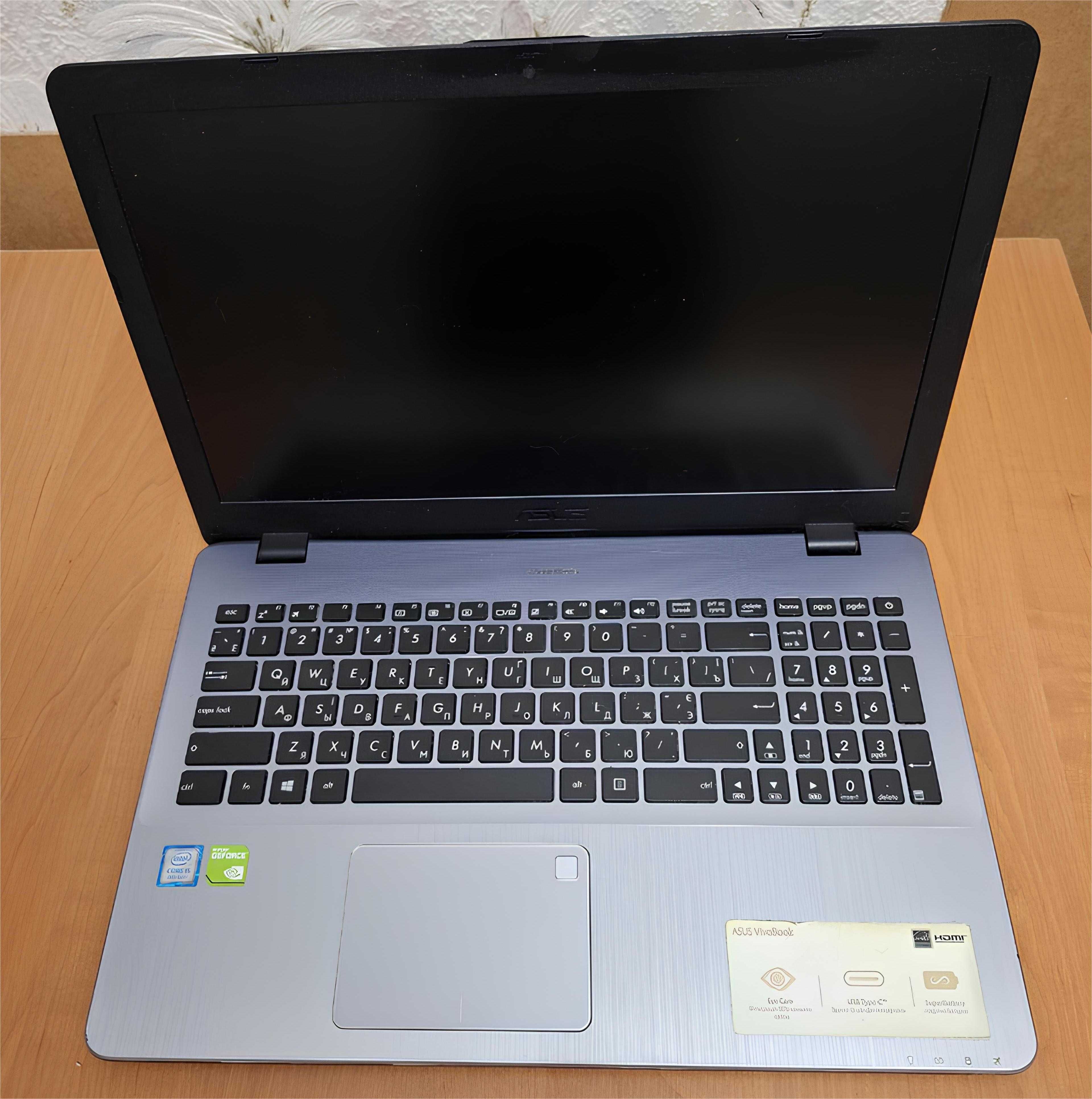 Ноутбук ASUS X542UN (Intel Core i5-8250U, NVIDIA MX150 4 ГБ, RAM 8 ГБ)