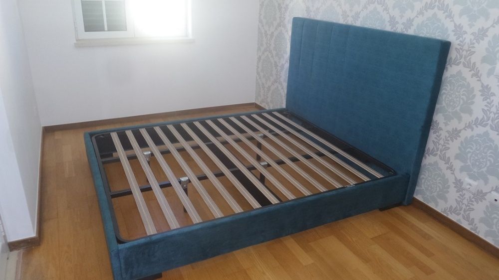 Cama Casal Estofada NOVO - FABRICA