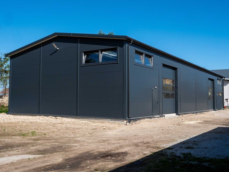 Hala Ocieplana 12x36x5m Magazynowa Warsztat PIR Stalowa 432m2