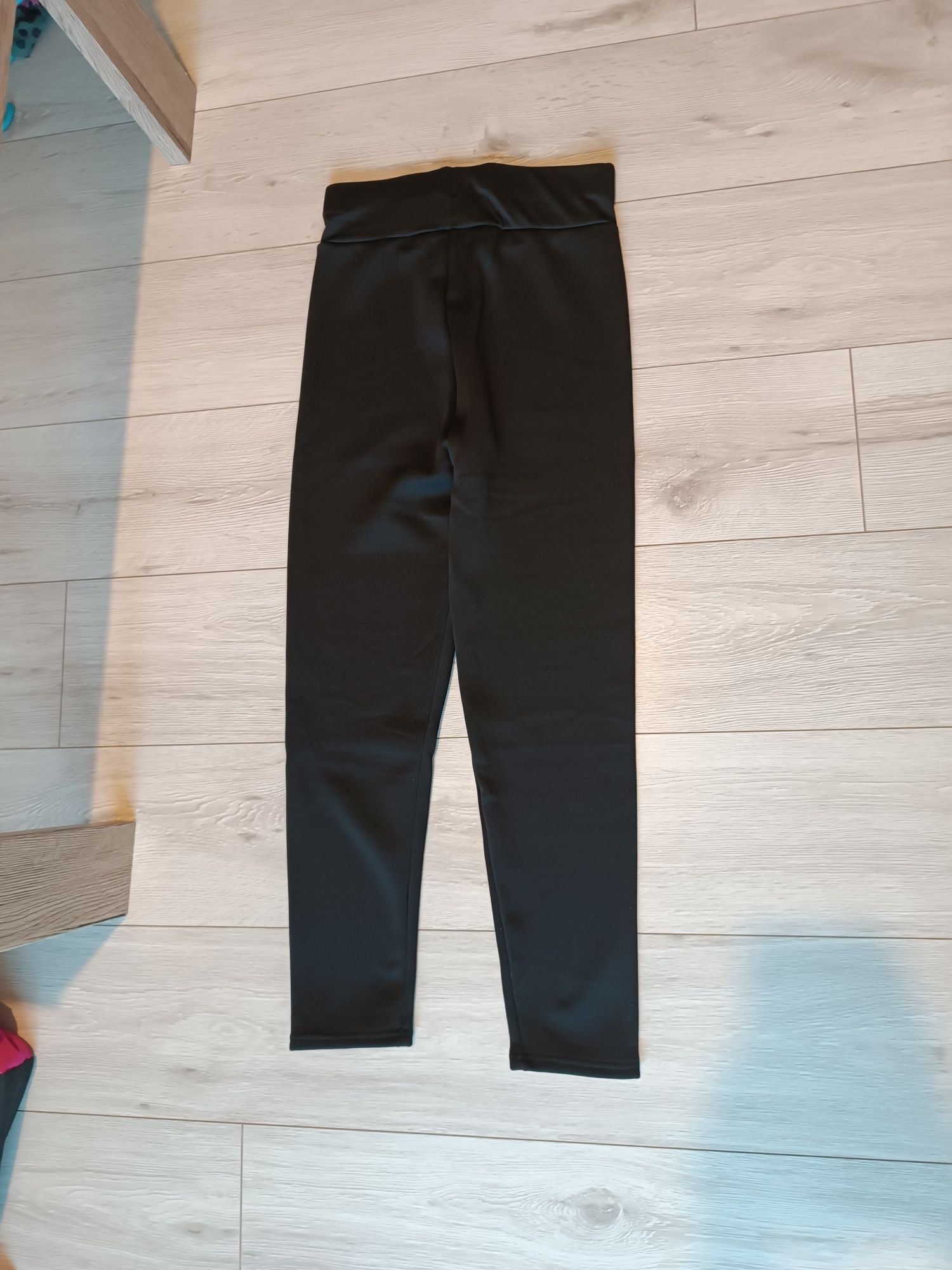 Getry legginsy czarne ocieplane M