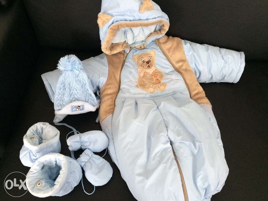 Kombinezon, śpiworek rozmiar 74, kolor jasno niebieski