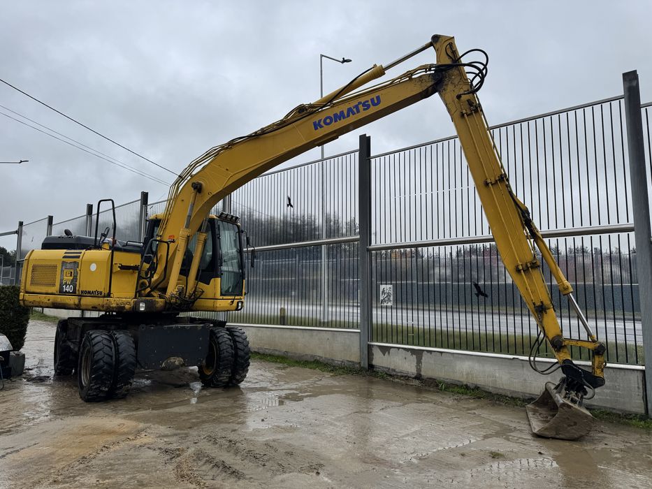 Komatsu PW140 seria 7 long oryginał długie ramie