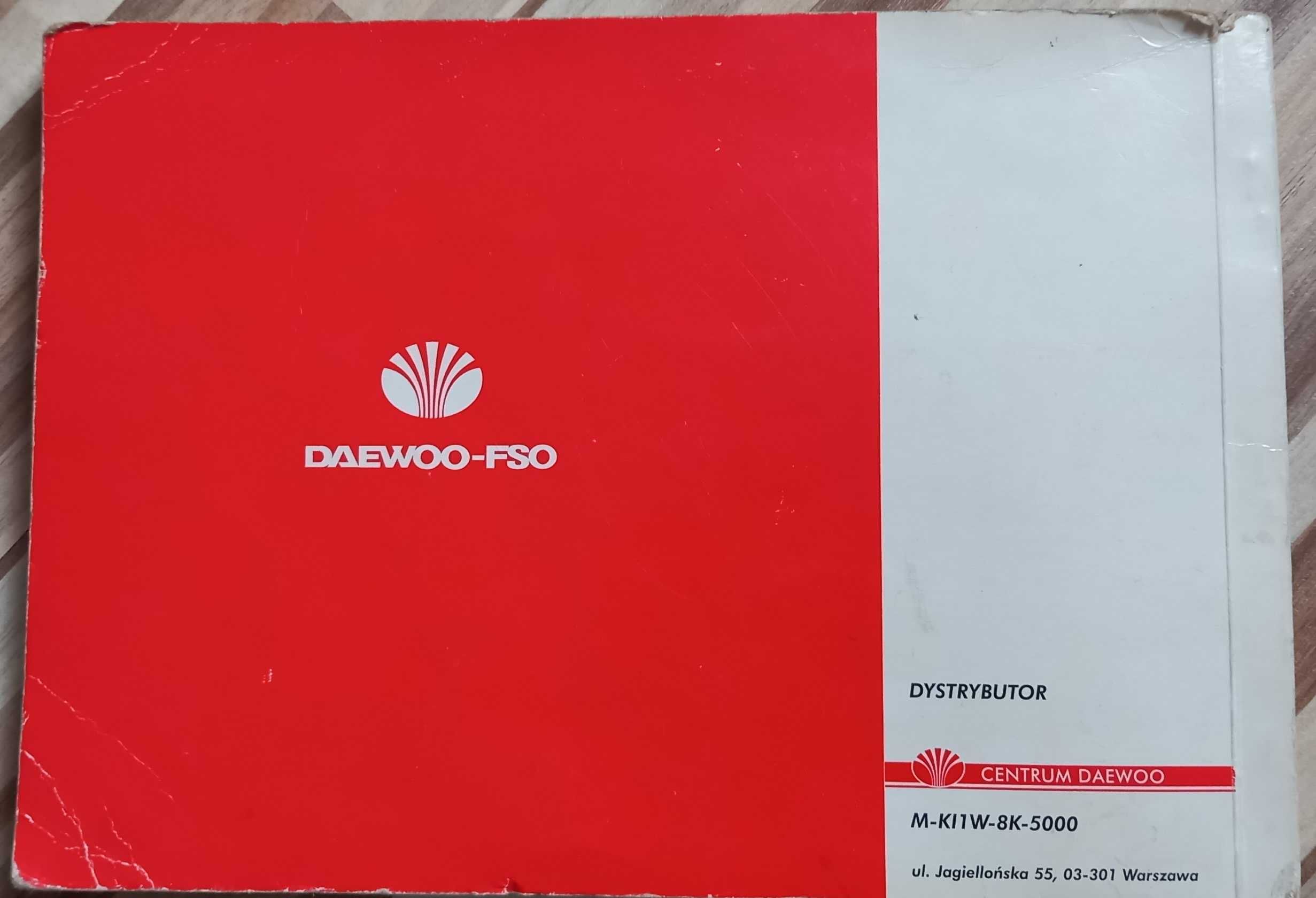 Instrukcja obsługi Daewoo Matiz