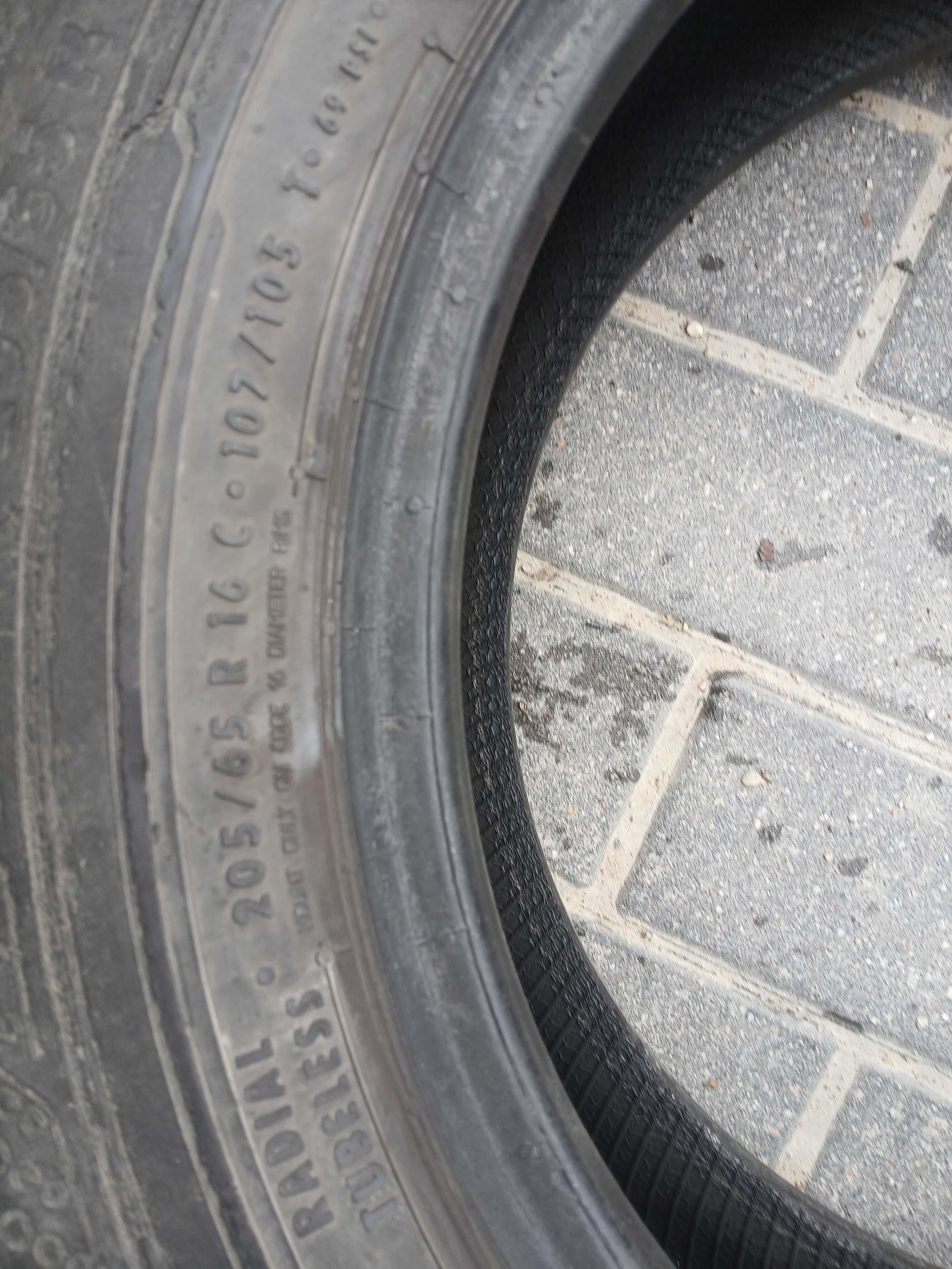 2x używane opony letnie 205/65 R16C Continental Gwarancja Montaż
