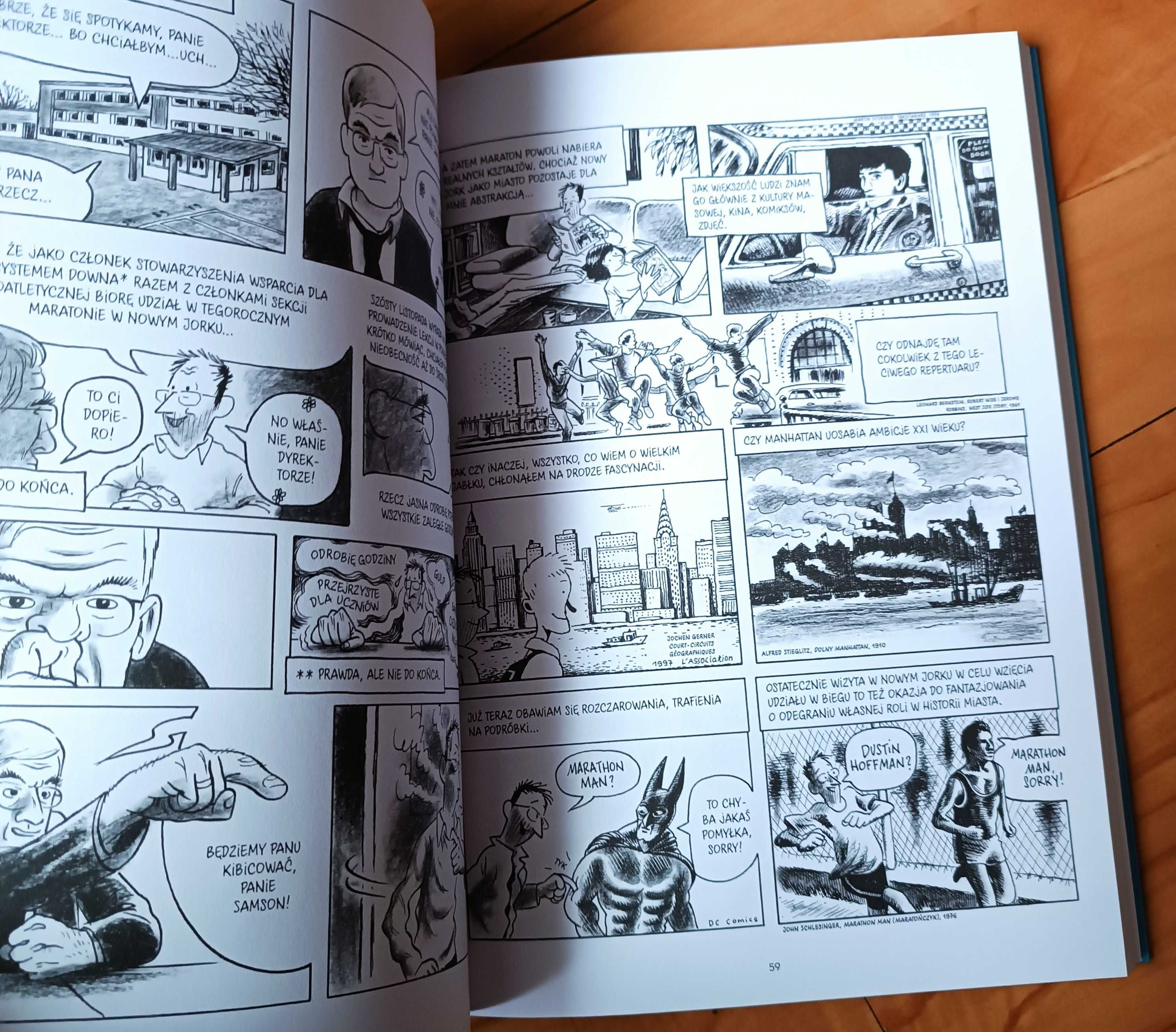 Mój nowojorski maraton  NOWY komiks czarno- biały