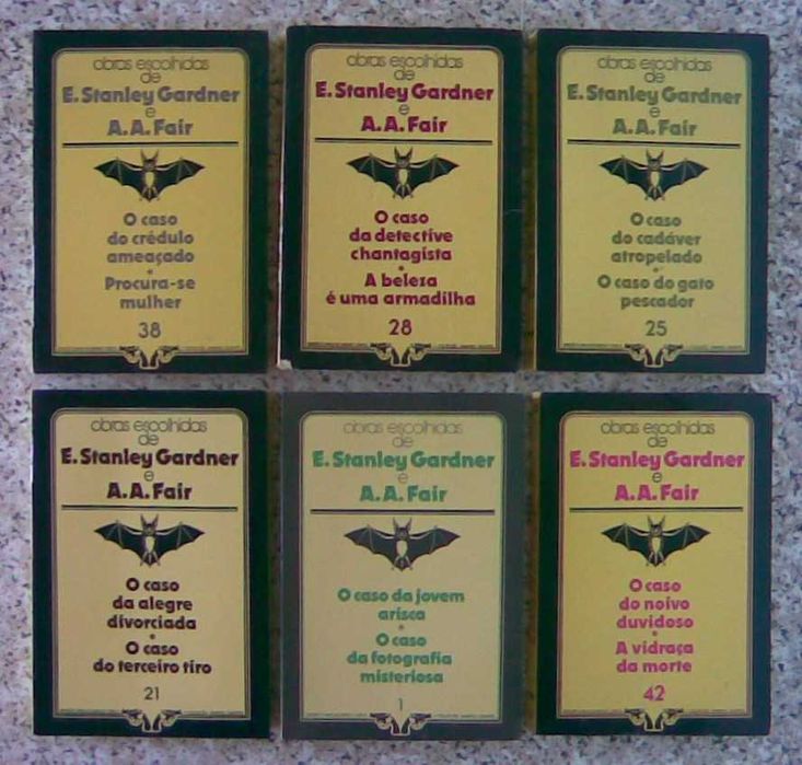 Livros da colecção Vampiro Gigante - Erle Stanley Gardner / A. A. Fair