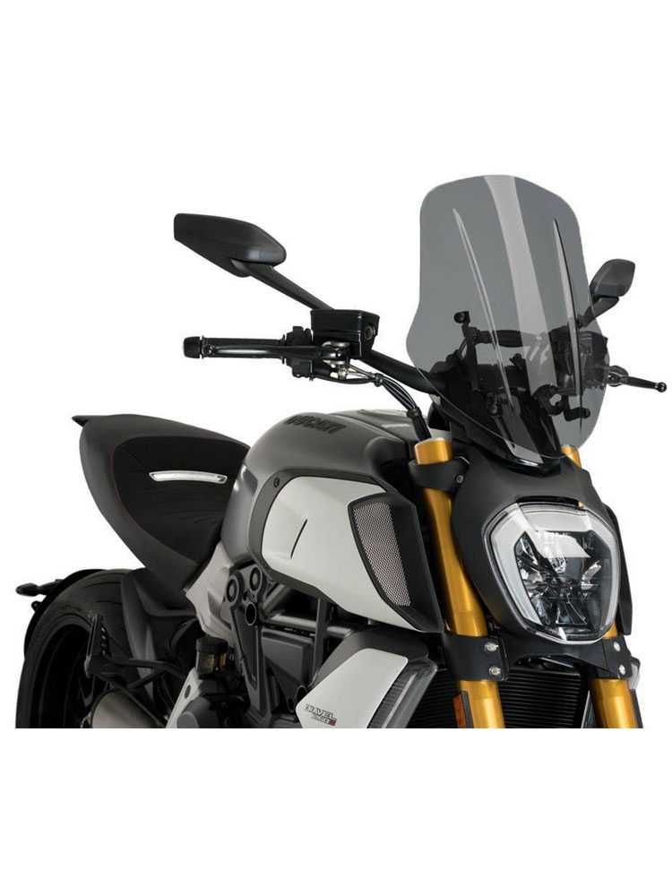 Owiewki boczne, osłony boczne, airbox, srebrne, Ducati Diavel 1260