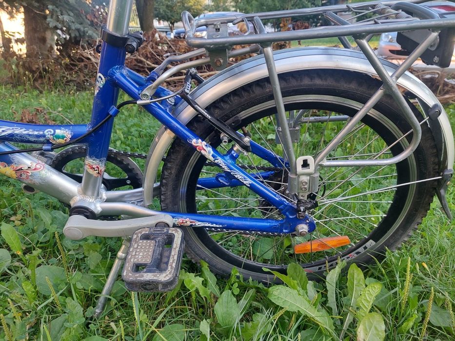 Rower 20 cali niebieski 1x6