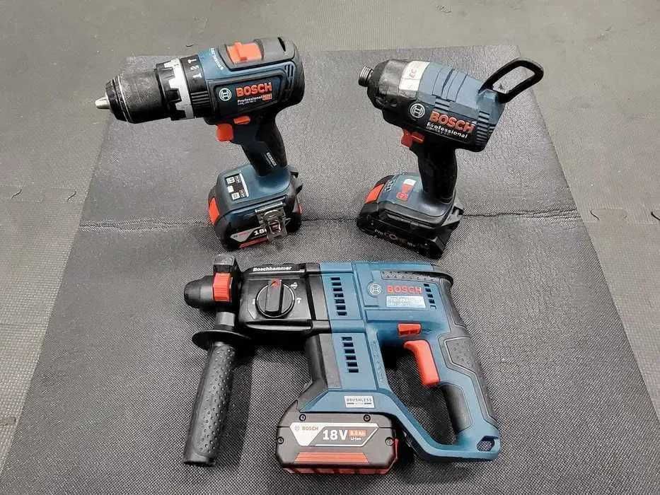 Bosch Zakrętarka Wkrętarka Młotowiertarka Bosch Zestaw Jak Nowy!!