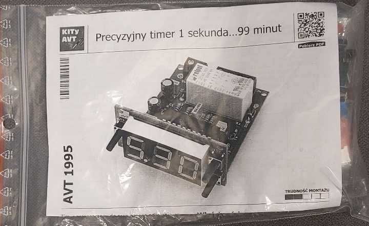 Precyzyjny timer 1 sekunda…99 minut, KIT AVT1995