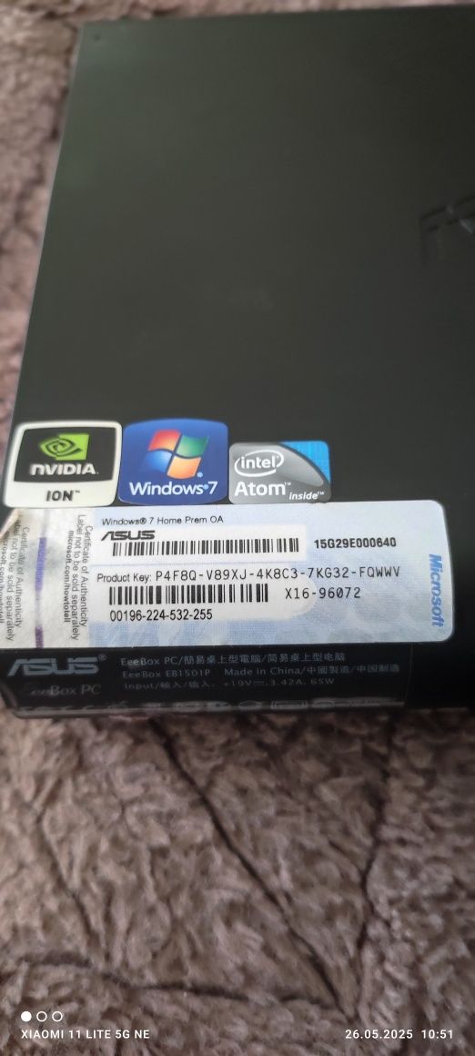 Продам ASUS EeeBox EB1012 на запчастини