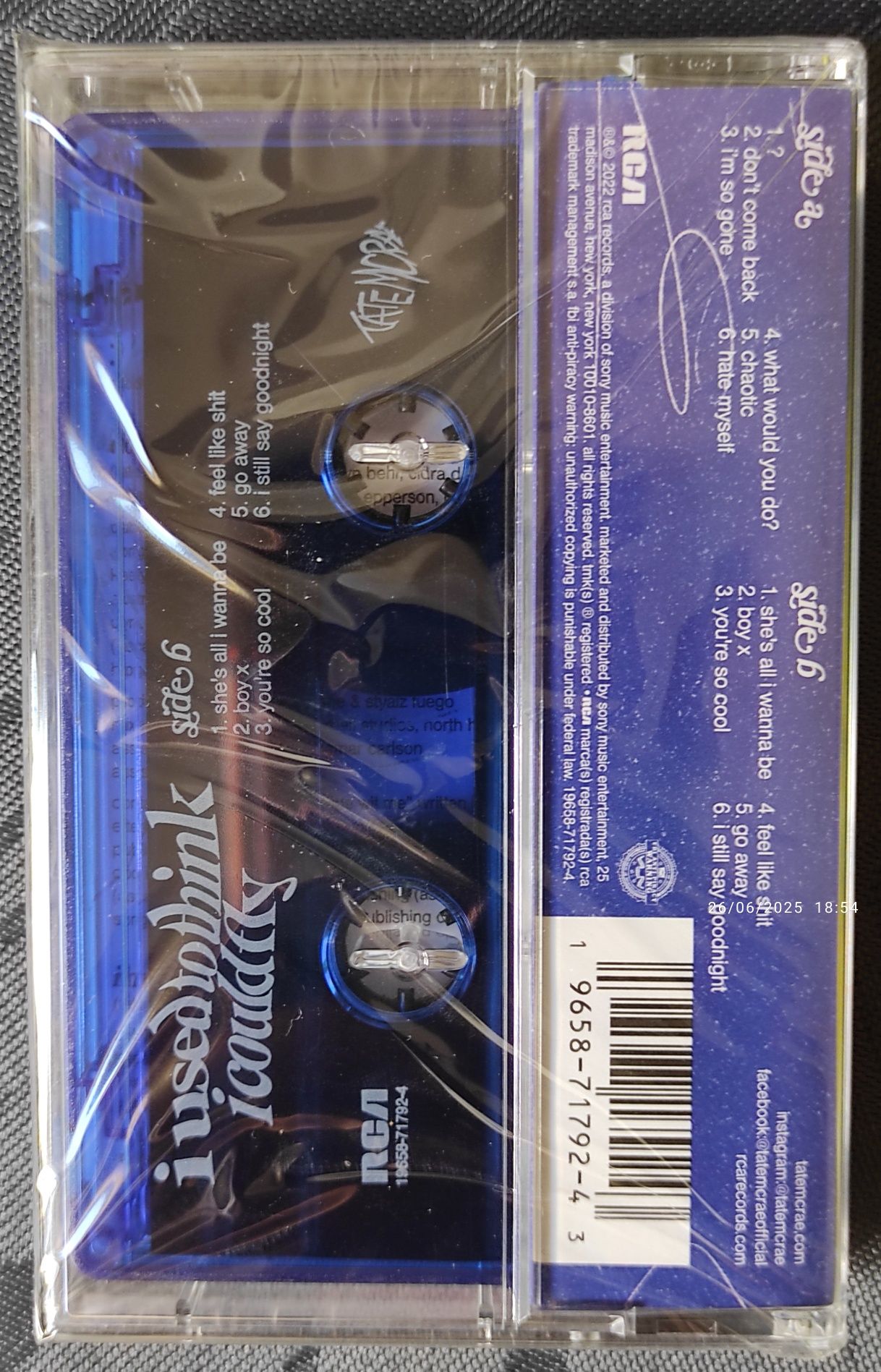 Tate McRae - I Used To Think I Could Fly - Cassette
