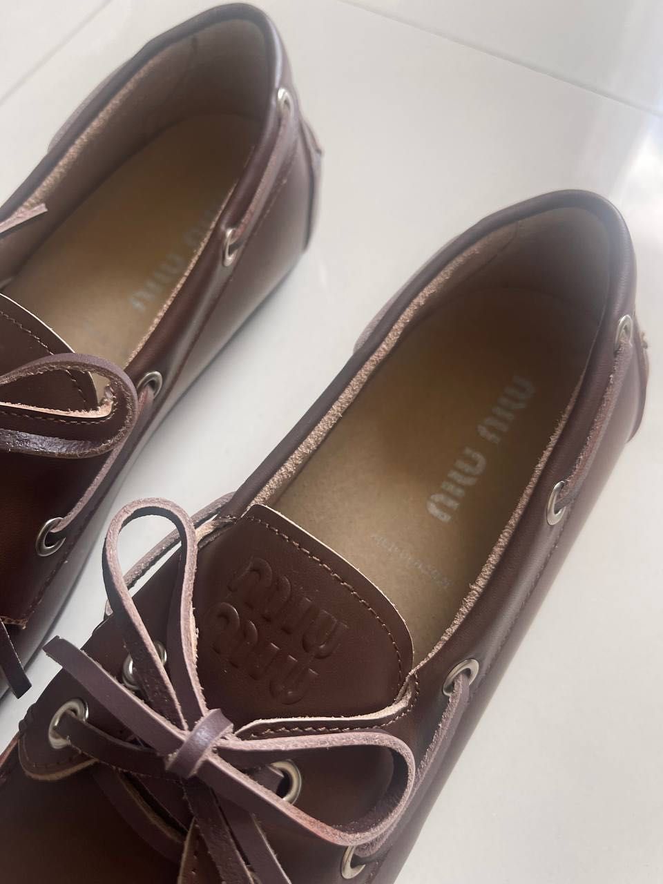 Mokasyny skórzane Miu Miu ! Premium półka,różne kolory 36-41