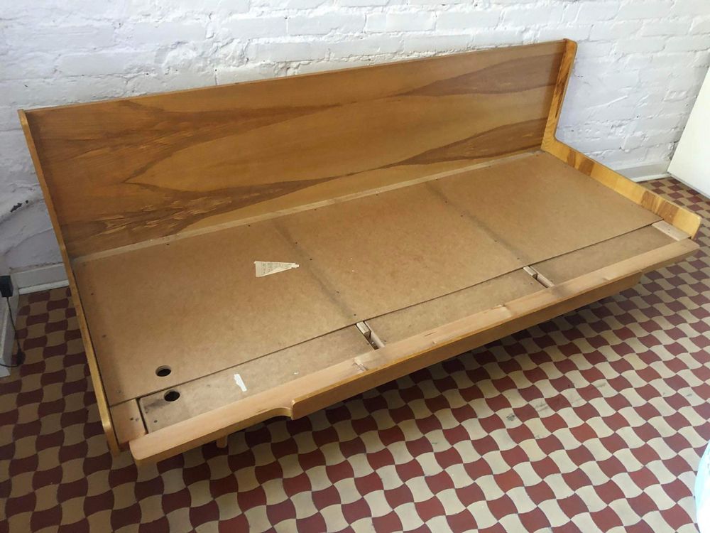 Jitona sofa rozkładana vintage piękny fornir