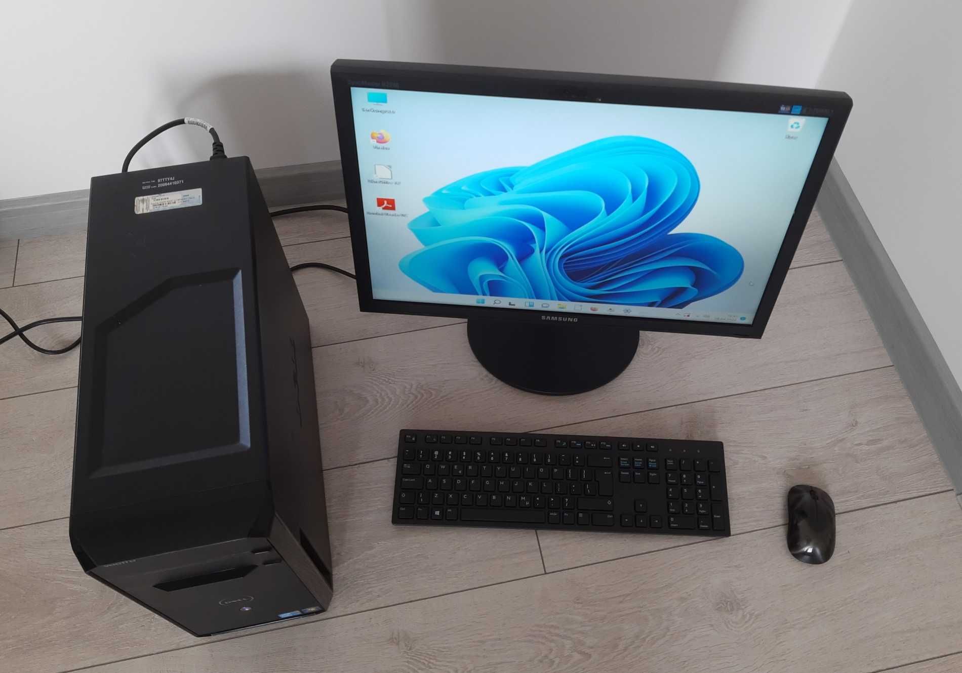Zestaw PC - monitor 23", Intel i5, 12GB RAM, SSD 128GB + 1TB, Wind 11