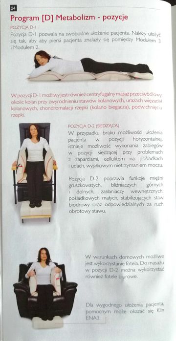 Rehabilitujący materac masujący
