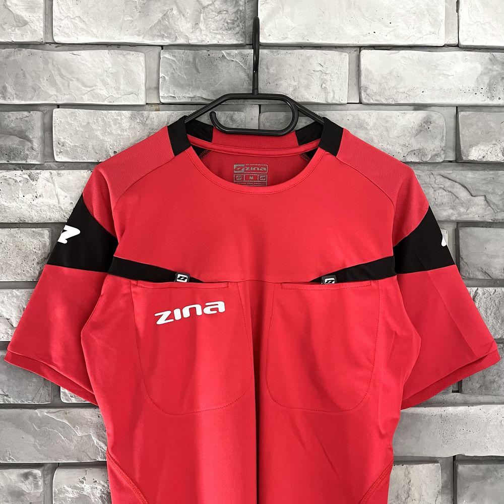 Koszulka sedziowska t-shirt zina czerwona malinowa terra salva