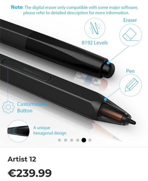 Tablet tela gráfica