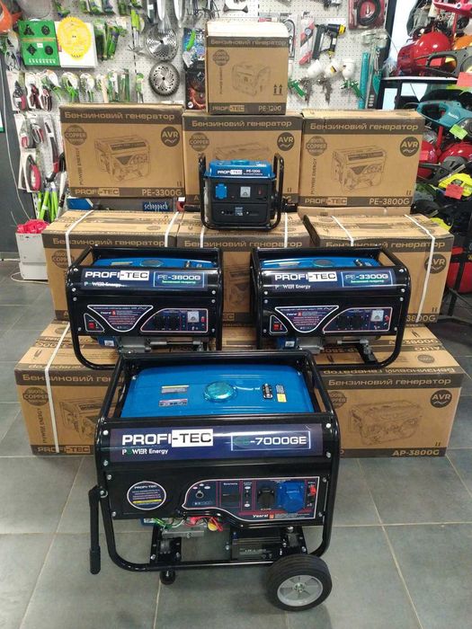 Генератор Бензиновий, Дизельний, Інверторний 1-12 кВт в наявності