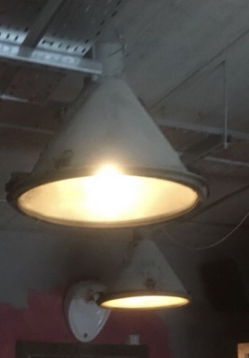 Lampy PRL halogenowe loft industrial przemysłowe Unikat