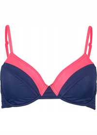 B.P.C bikini biustonosz granatowo-neonowy (70B).