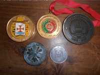 medalhística- 5 medalhas, temática variada