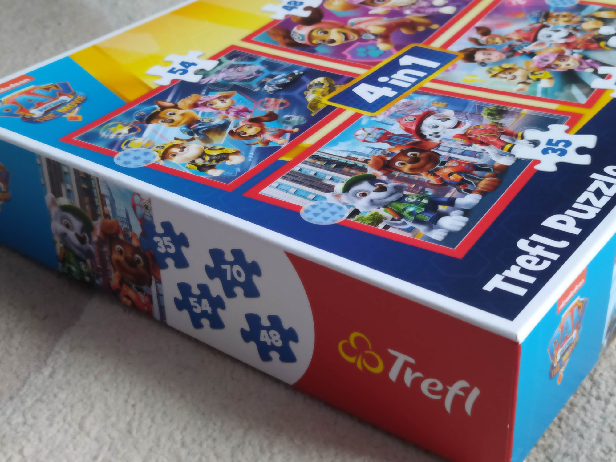 Psi Patrol puzzle 4 w 1 stan Bardzo Dobry