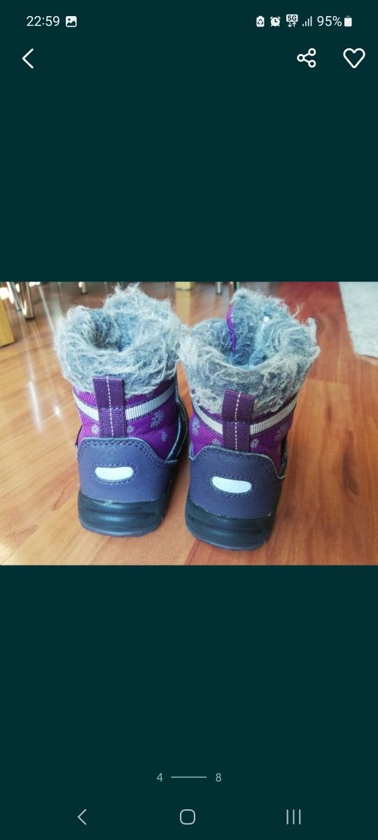 Buty/kozaki zimowe, dziewczęce, Lupilu Lidl 21