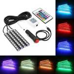 OświetlenieLED LEDY do Wnętrza Samochodu Auta 4 x 9 led pilot 12v