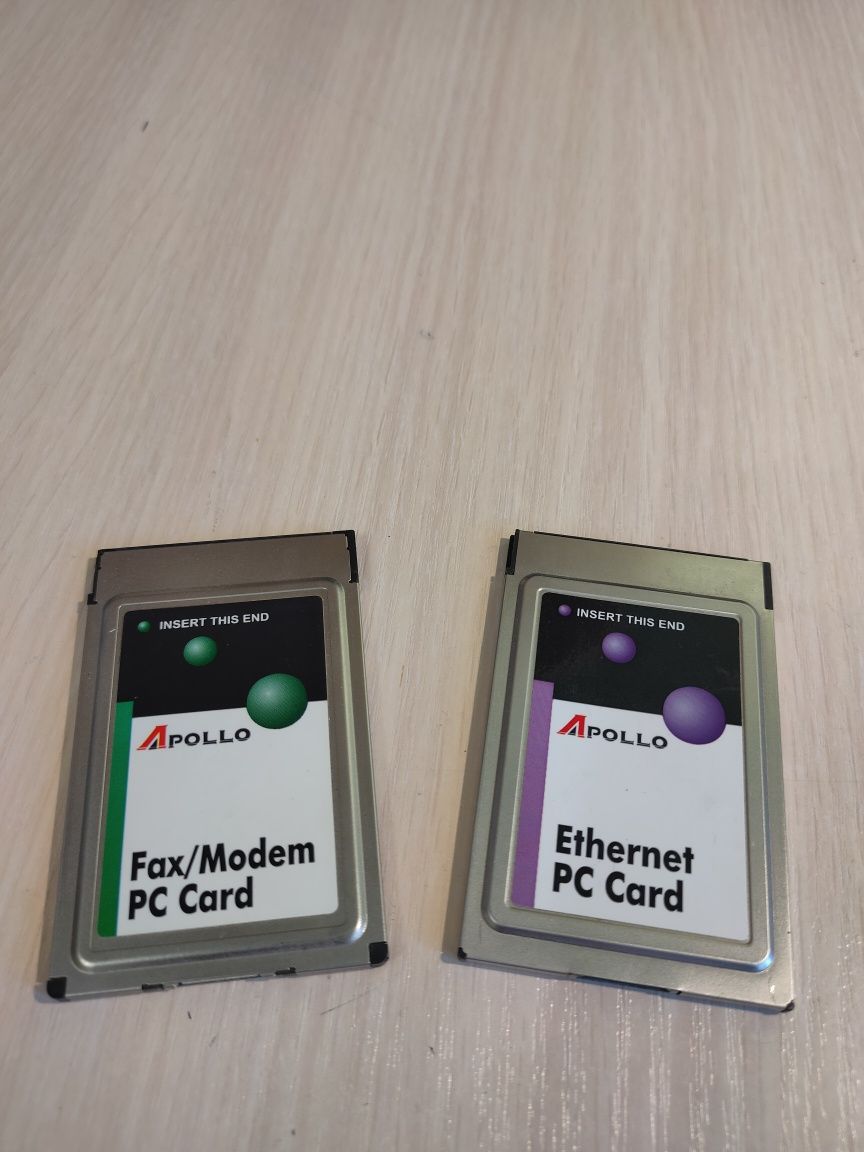 Карты PCmcia Ethernet, Fax/Modem (600 грн штука, 1000грн обе)