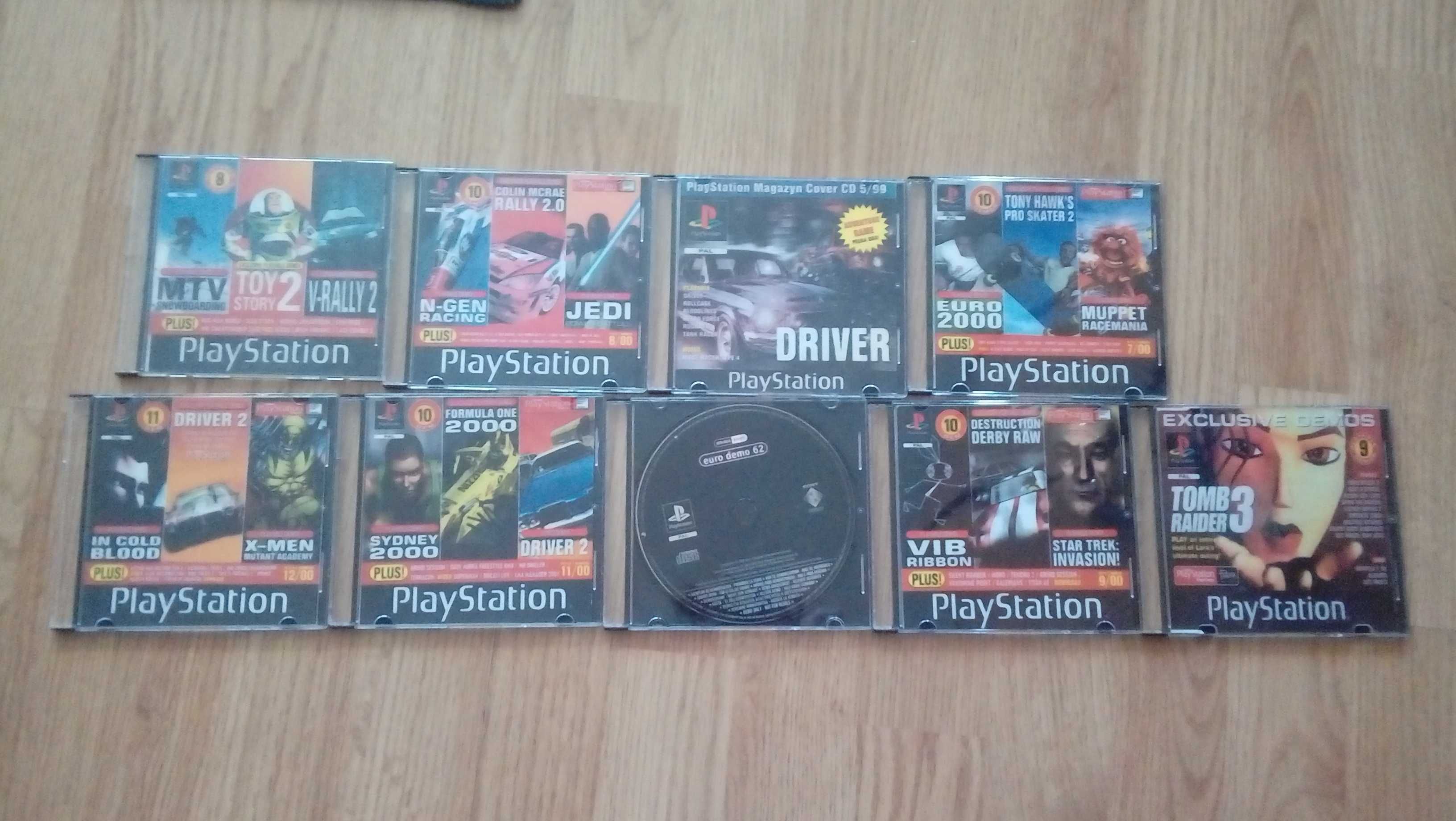 Płyty na PlayStation 1 z lat 90