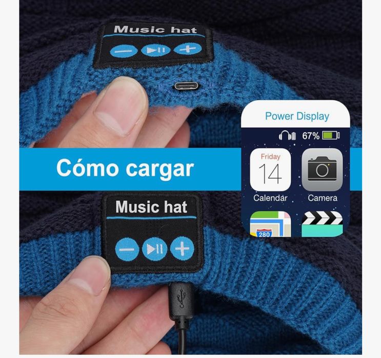 Gorro eléctrico + cachecol Novo