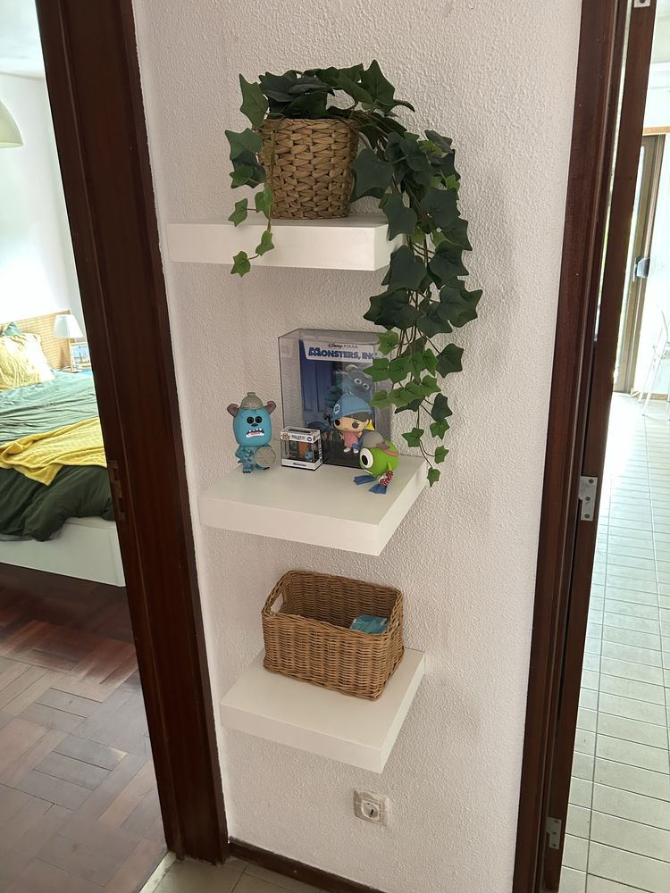 Conjunto de 3 prateleiras ikea lack 30x26 cm