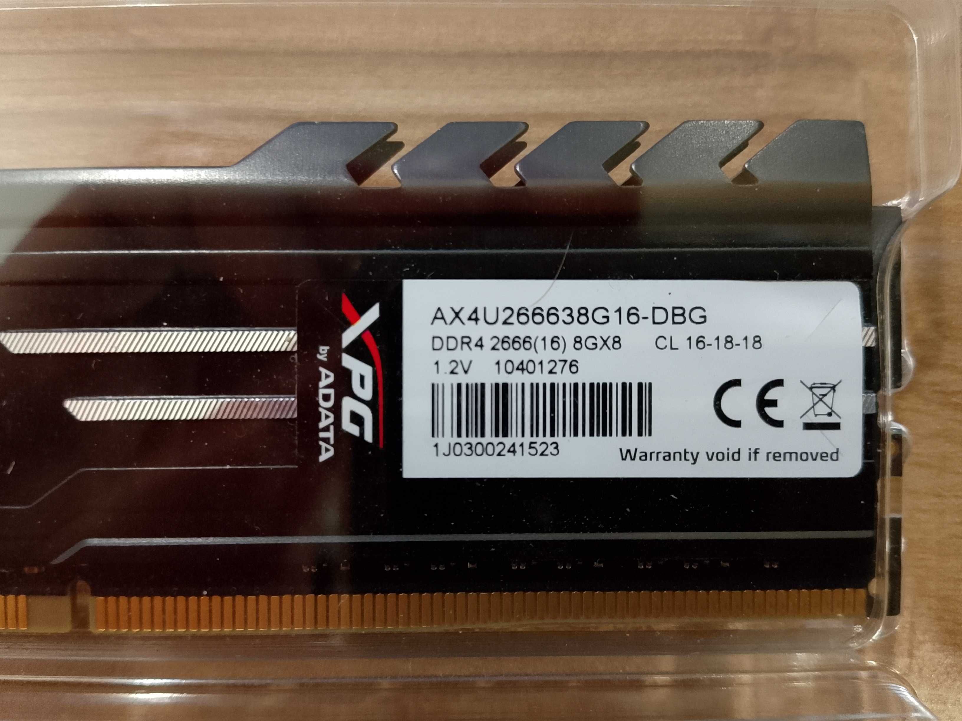 Pamięć RAM 16GB (2x8GB) DDR4 2666MHz Adata XPG Gammix 10