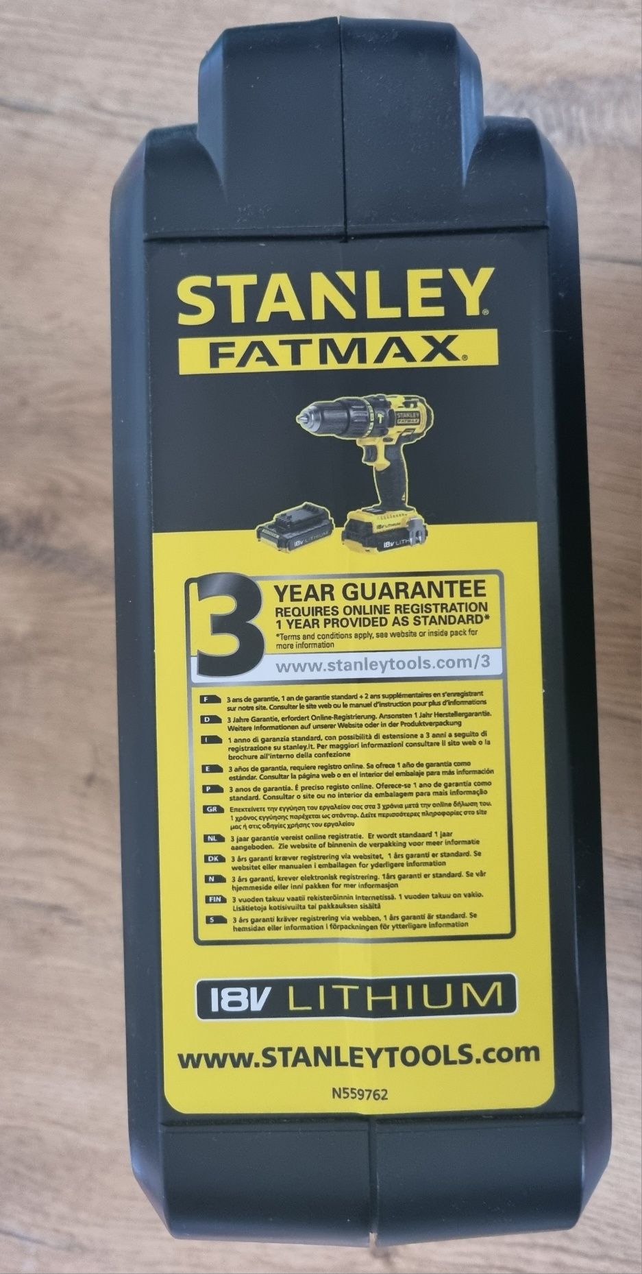 Nowa wkrętarko wiertarka Stanley fatmax