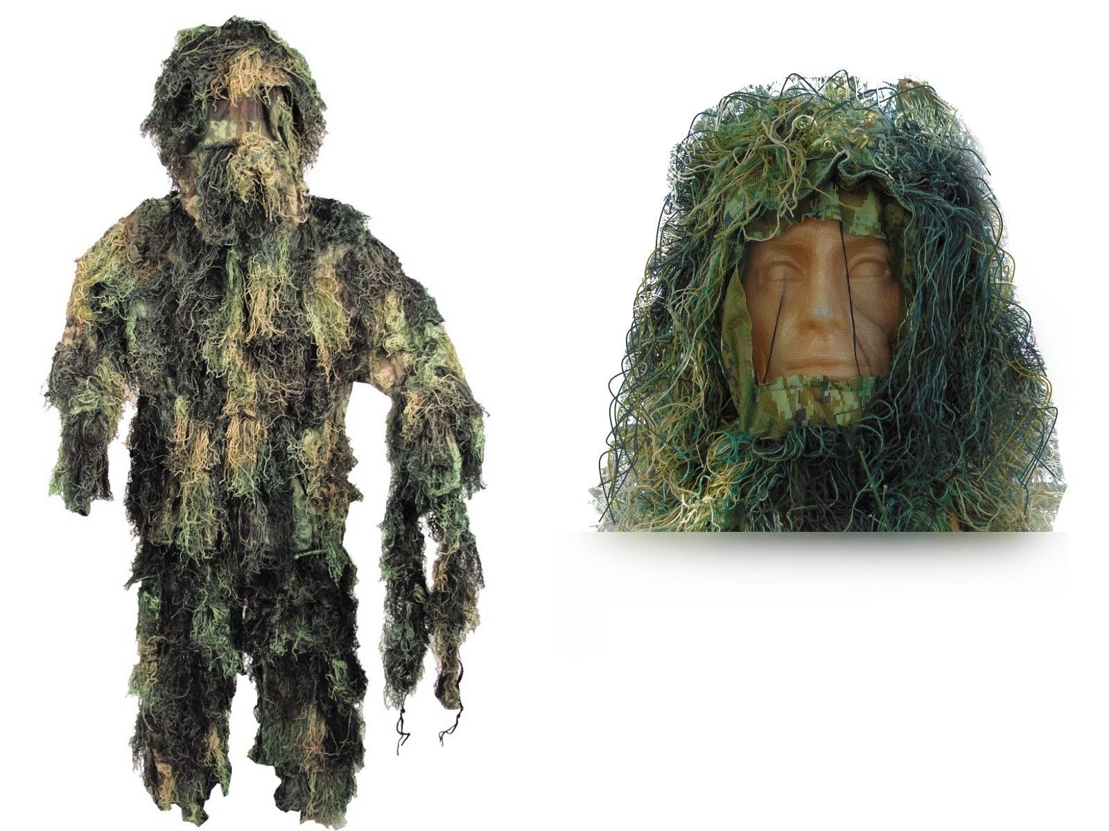 strój maskujący mfh ghillie digital woodland m/l