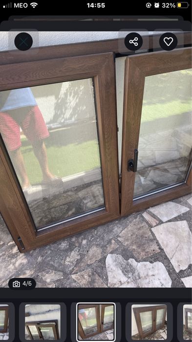 Janela PVC - Veca Castanho Carvalho A Menos de METADE DO PREÇO