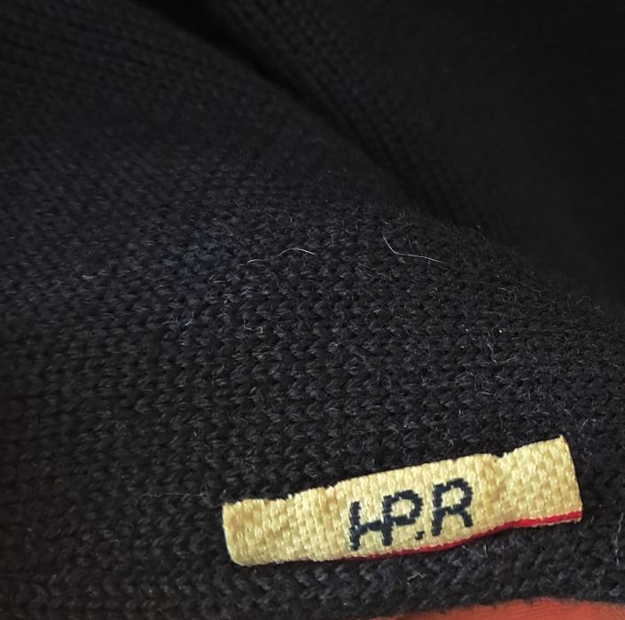 Sweter granatowy z merino XXL