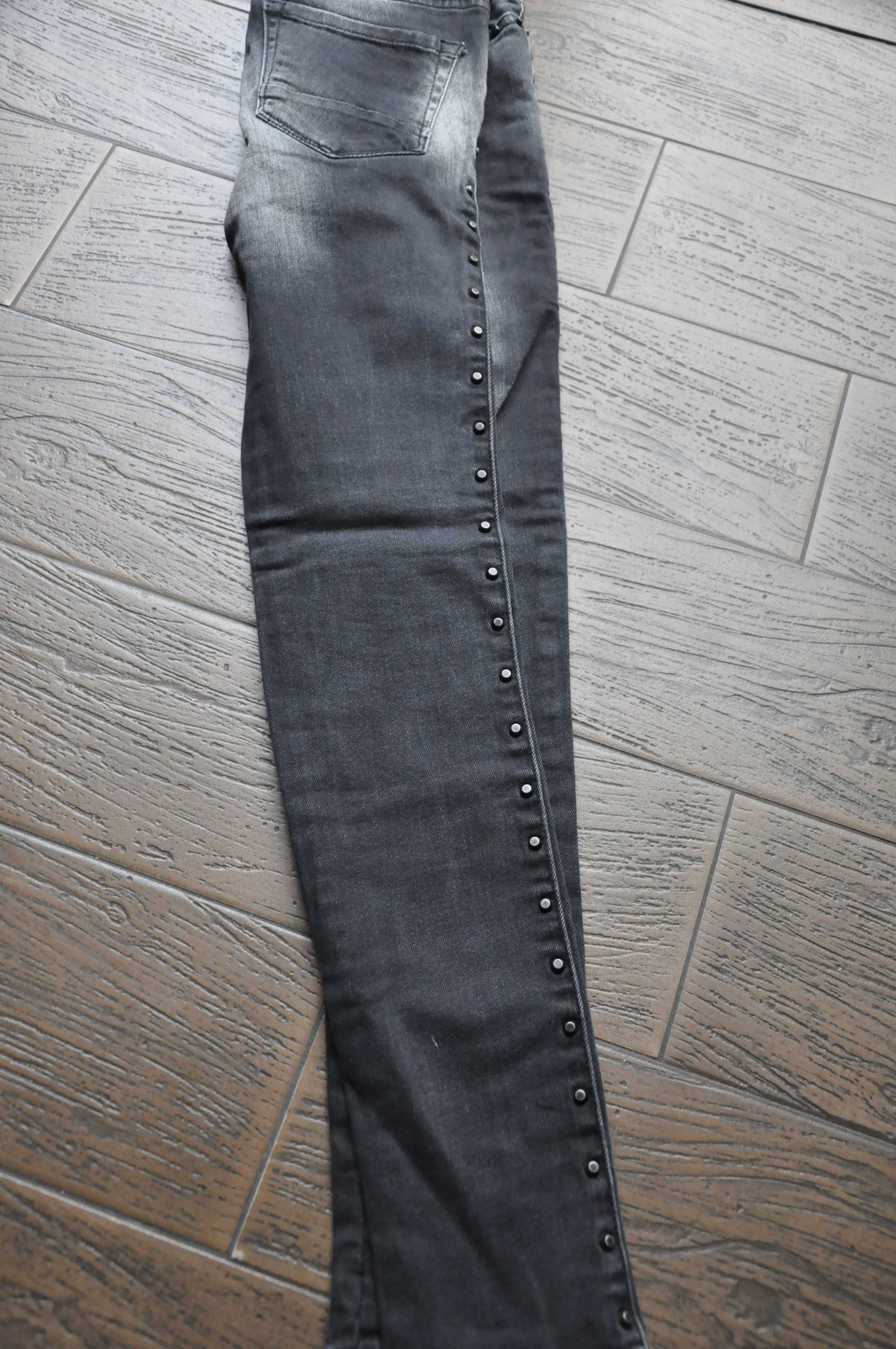 jeansy pull&bear r.34 czarne